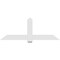 Ekena Millwork Eugene Architectural Grade PVC Gable Bracket, 72"W x 27"H x 2"D x 6"F, 9/12 Pitch GBP072X27X0206EUG00 - alternate 4